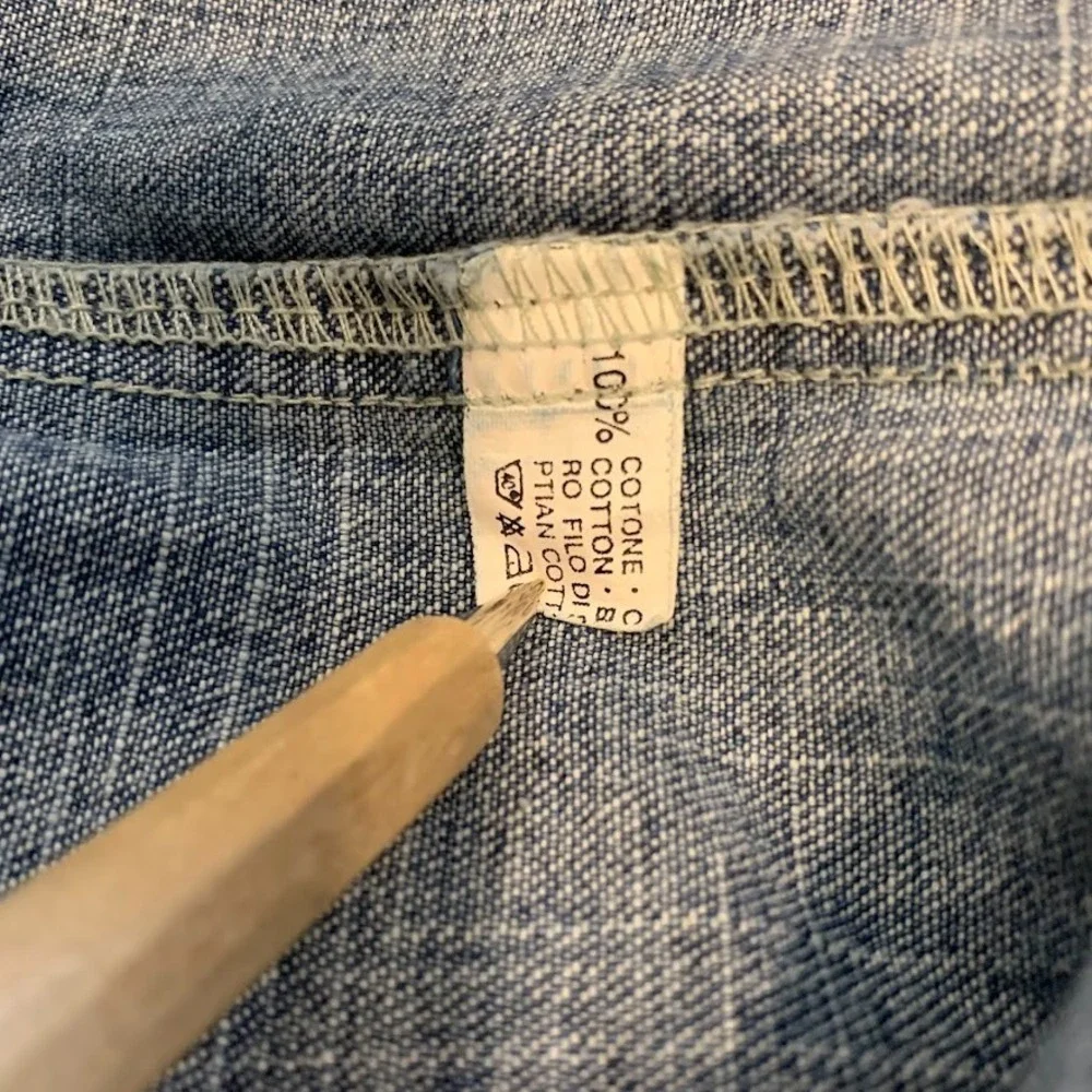 Vtg 80s Levis Denim Shirt Medium America Original Sweater Tag Trailerworld Promo